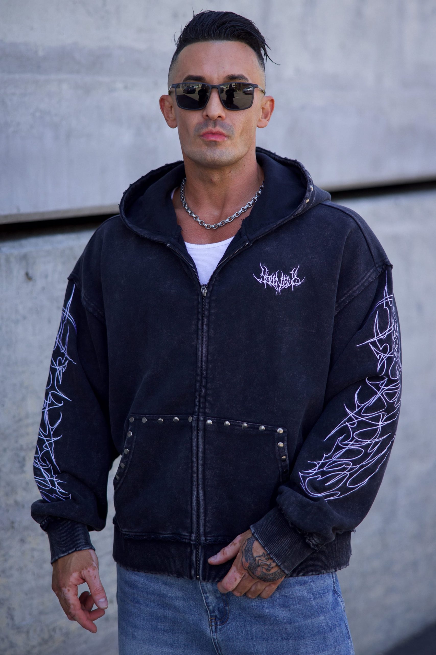 5232 - Tribal Stud Zip-Ups - Image 3