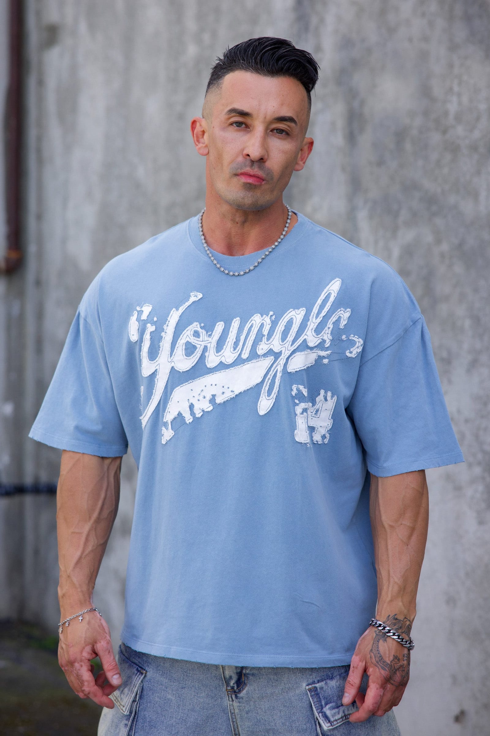 4182 - Distressed Script Tees - Image 3