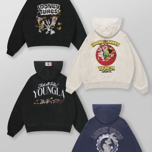 5114 - Looney Tunes Embroidered Hoodies