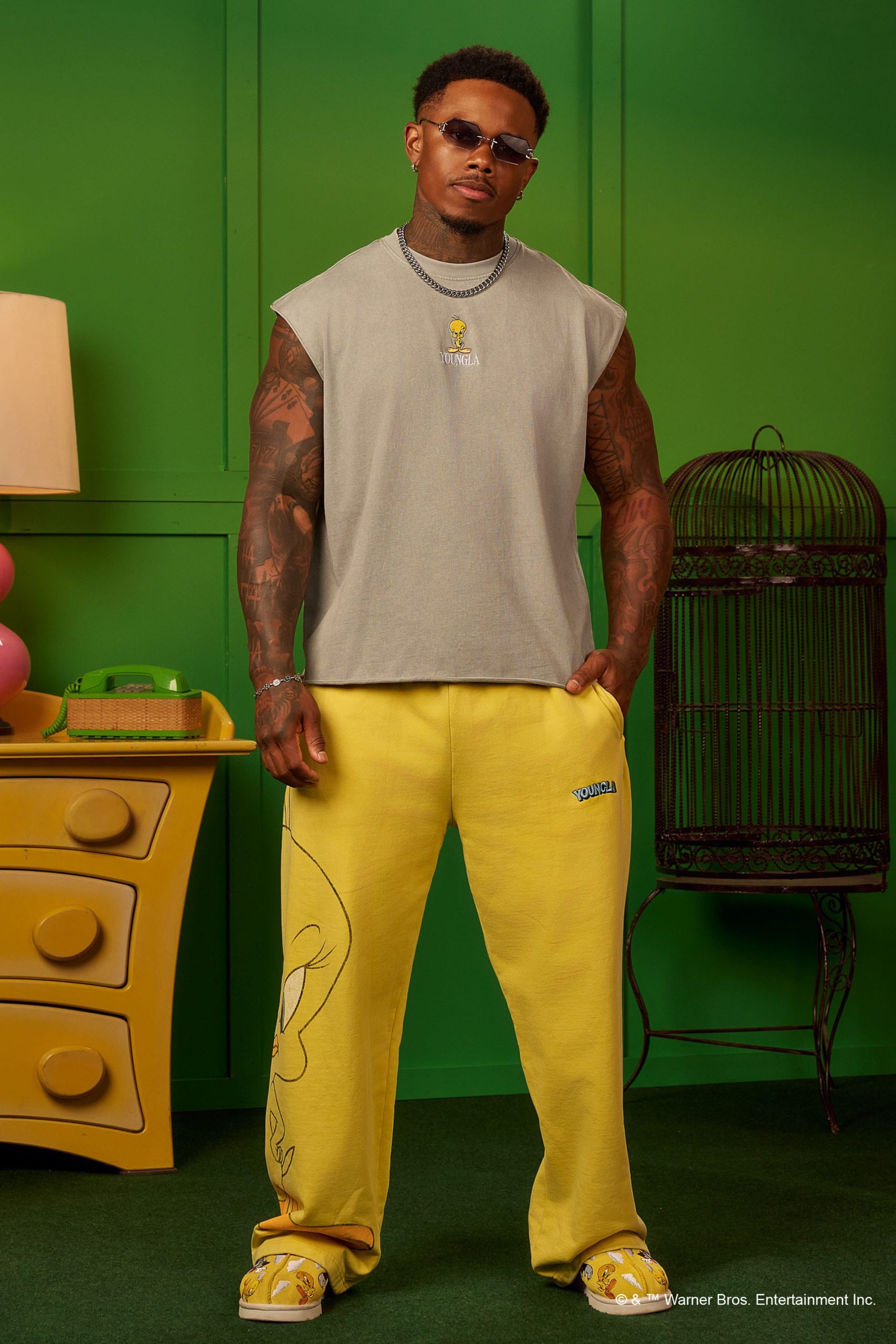 3107 - Looney Tunes Embroidered Cut-offs - Image 3